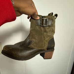 Stylish Brown Leather Ankle Boots